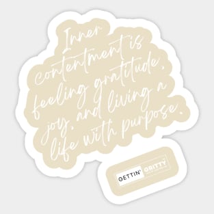 Inner Contentment Sticker